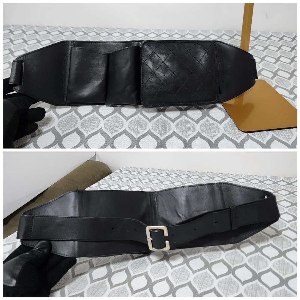 Chanel 2014 Uniform Quilted Bum/Waist Bag Black